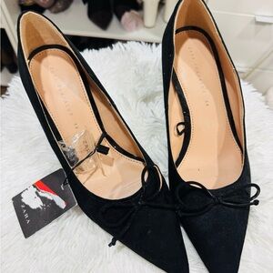 Zara Women's Black Pointed Toe Heels